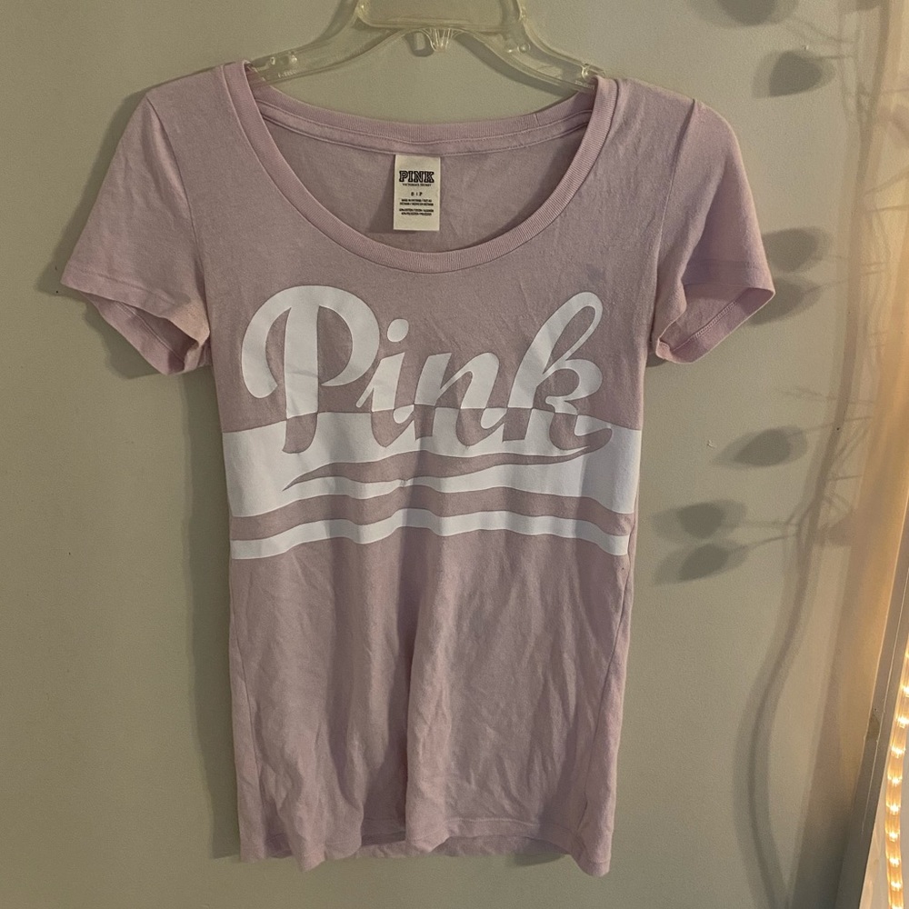 vs PINK purple shirt
